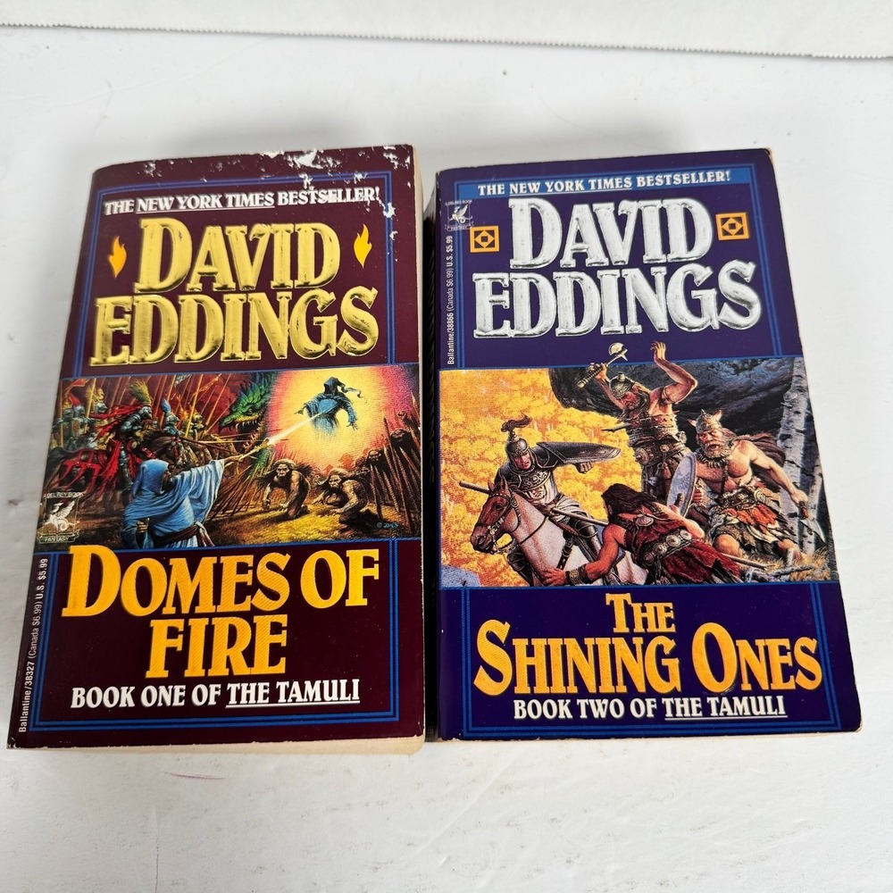 The Tamuli Series Books 1 & 2 David Eddings 1993 1st PB Domes of Fire Shining